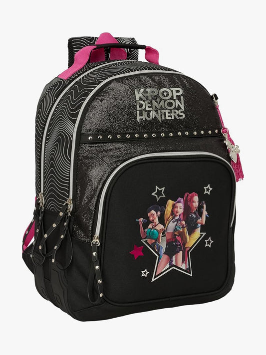 Zaino Scuola 3 Zip K-Pop Energy Demon Hunters